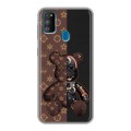Дизайнерский силиконовый чехол для Samsung Galaxy M30s Луи робот
