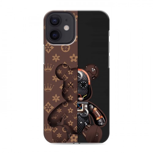 Дизайнерский силиконовый с усиленными углами чехол для Iphone 12 Mini Луи робот