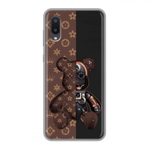 Дизайнерский силиконовый чехол для Samsung Galaxy A02 Луи робот
