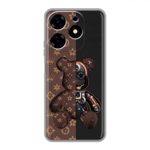 Дизайнерский силиконовый с усиленными углами чехол для Tecno Spark 10 Луи робот