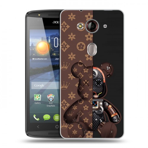 Дизайнерский пластиковый чехол для Acer Liquid E3 Луи робот