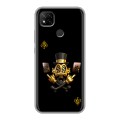 Дизайнерский силиконовый чехол для Xiaomi RedMi 9C Золотой скрудж макдак