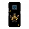 Дизайнерский силиконовый с усиленными углами чехол для Nokia XR20 Золотой скрудж макдак