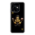 Дизайнерский силиконовый чехол для Tecno Spark 10C Золотой скрудж макдак