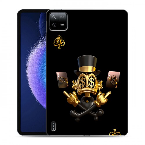 Дизайнерский силиконовый чехол для Xiaomi Pad 6 Золотой скрудж макдак