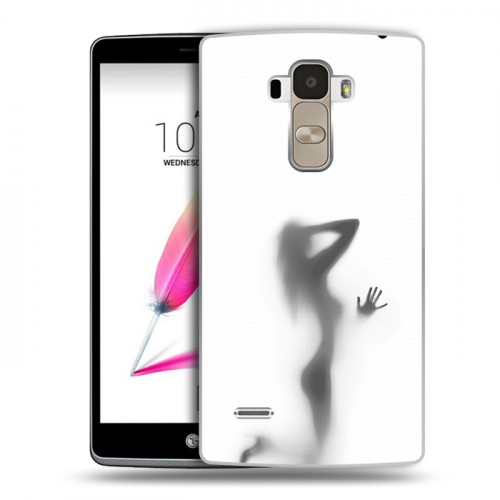 Дизайнерский пластиковый чехол для LG G4 Stylus Силуэт