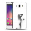 Дизайнерский пластиковый чехол для LG L60 Силуэт