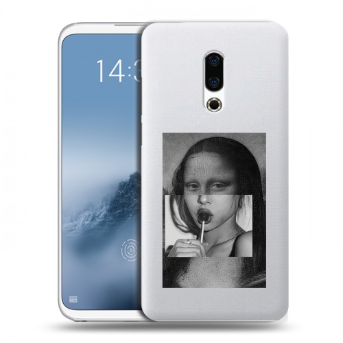 Полупрозрачный дизайнерский пластиковый чехол для Meizu 16th Plus Мона Лиза