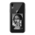 Полупрозрачный дизайнерский пластиковый чехол для Iphone Xr Мона Лиза