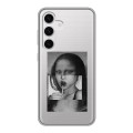 Полупрозрачный дизайнерский пластиковый чехол для Samsung Galaxy S24 Мона Лиза