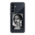 Полупрозрачный дизайнерский пластиковый чехол для Samsung Galaxy A55 Мона Лиза