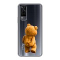 Полупрозрачный дизайнерский пластиковый чехол для Vivo Y31 Медведь