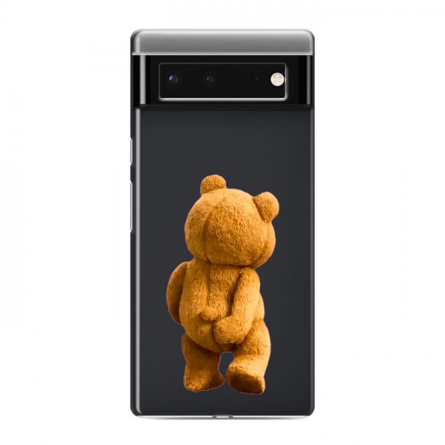 Полупрозрачный дизайнерский силиконовый чехол для Google Pixel 6 Медведь