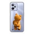 Полупрозрачный дизайнерский силиконовый чехол для Realme C31 Медведь