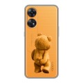 Полупрозрачный дизайнерский пластиковый чехол для OPPO Reno8 T Медведь