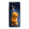 Полупрозрачный дизайнерский силиконовый с усиленными углами чехол для Tecno Spark 10 Медведь