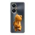 Полупрозрачный дизайнерский пластиковый чехол для Huawei Nova 11i Медведь