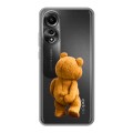 Полупрозрачный дизайнерский пластиковый чехол для OPPO A78 4G Медведь