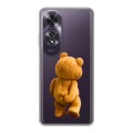 Полупрозрачный дизайнерский пластиковый чехол для OPPO A60 Медведь