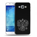 Дизайнерский пластиковый чехол для Samsung Galaxy A8 Герб России