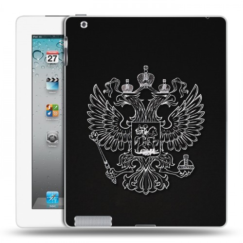 Дизайнерский пластиковый чехол для Ipad 2/3/4 Герб России