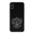 Дизайнерский силиконовый чехол для Iphone x10 Герб России