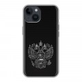 Дизайнерский силиконовый чехол для Iphone 14 Герб России