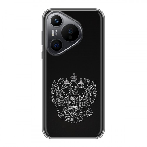 Дизайнерский силиконовый чехол для Huawei Pura 70 Герб России