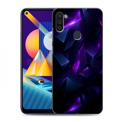 Дизайнерский пластиковый чехол для Samsung Galaxy M11 Абстракиция