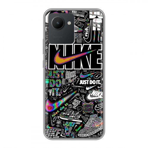 Дизайнерский пластиковый чехол для Realme C30 Найк