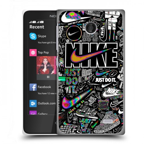 Дизайнерский пластиковый чехол для Nokia X Найк