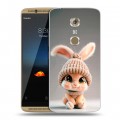 Дизайнерский пластиковый чехол для ZTE Axon 7 Кролик