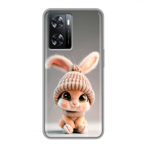 Дизайнерский силиконовый чехол для OPPO A57s Кролик