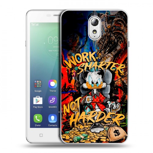 Дизайнерский силиконовый чехол для Lenovo Vibe P1m Дональд Дак Деньги