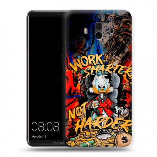 Дизайнерский пластиковый чехол для Huawei Mate 10 Дональд Дак Деньги