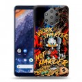 Дизайнерский пластиковый чехол для Nokia 9 PureView Дональд Дак Деньги