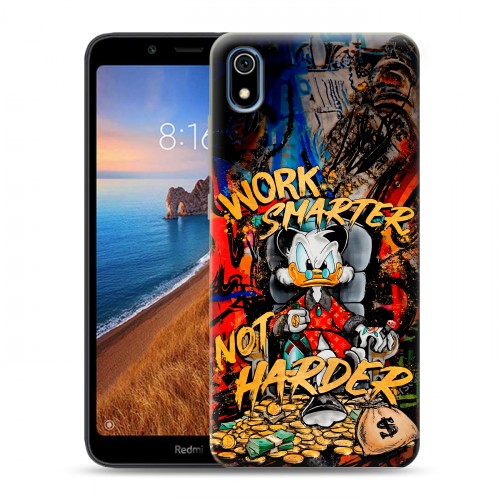 Дизайнерский пластиковый чехол для Xiaomi RedMi 7A Дональд Дак Деньги