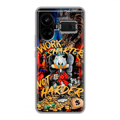 Дизайнерский силиконовый чехол для Realme GT5 Дональд Дак Деньги