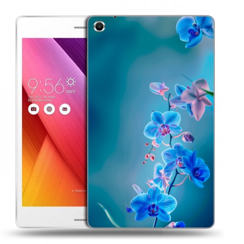 Дизайнерский силиконовый чехол для ASUS ZenPad S 8 Голубые цветы