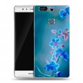 Дизайнерский пластиковый чехол для Huawei P9 Plus Голубые цветы