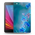 Дизайнерский силиконовый чехол для Huawei MediaPad T2 7.0 Pro Голубые цветы