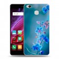 Дизайнерский силиконовый с усиленными углами чехол для Xiaomi RedMi 4X Голубые цветы