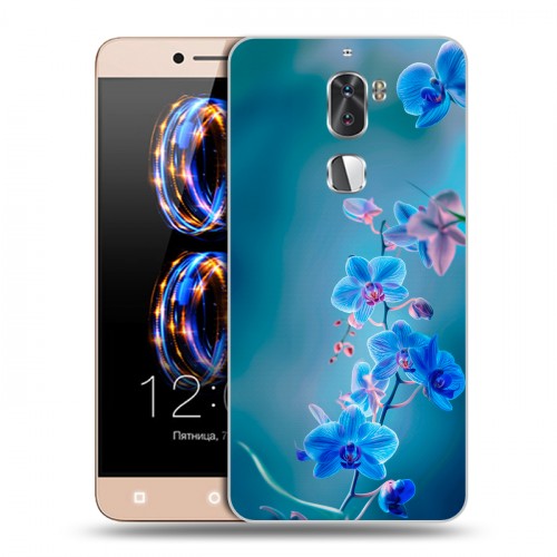 Дизайнерский пластиковый чехол для LeRee Le3 Голубые цветы