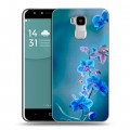 Дизайнерский пластиковый чехол для Doogee Y6 Голубые цветы
