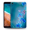 Дизайнерский силиконовый чехол для Xiaomi Mi Pad 4 Голубые цветы