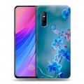Дизайнерский пластиковый чехол для Vivo V15 Голубые цветы