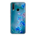 Дизайнерский силиконовый чехол для Vivo Y17 Голубые цветы