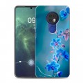 Дизайнерский силиконовый чехол для Nokia 6.2 Голубые цветы