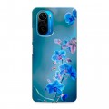 Дизайнерский силиконовый чехол для Xiaomi Poco F3 Голубые цветы