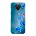 Дизайнерский силиконовый чехол для Nokia G20 Голубые цветы